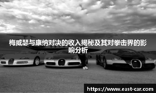 梅威瑟与康纳对决的收入揭秘及其对拳击界的影响分析